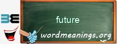 WordMeaning blackboard for future